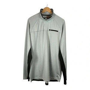 Fila Colorblock 1/4 Zip Pullover Activewear Stretch Gray Shirt‎ Men Size XXL NWT